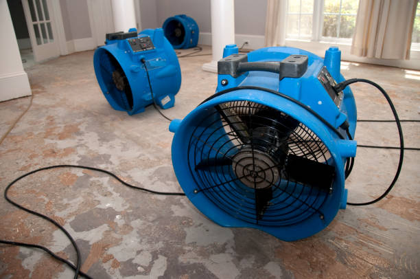High-velocity air movers in a residential property
